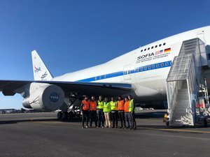 Dawn hang with SOFIA, NASA's US$1.25B 747 telescope plane